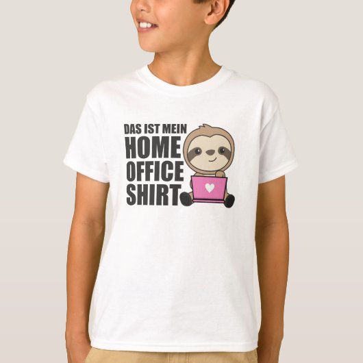 ノートPcでホームオフィスのシャツの障害が発生 Tシャツ (正面)