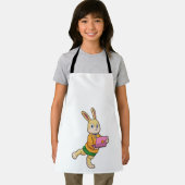 ノートPCで秘書としてのバニー エプロン (インサイチュ)