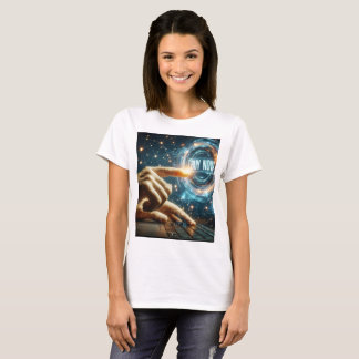 ノートPCに今その単語を入力す買る人 Tシャツ