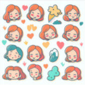 「ノートPC用アニメシール」「ca用アニメシール」 シール (正面)