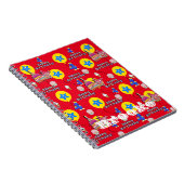 ノートPC、ハッピー4thバースデーノートレッド ノートブック (右側)