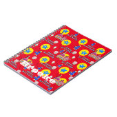 ノートPC、ハッピー4thバースデーノートレッド ノートブック (左側)