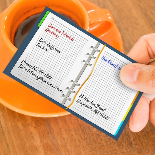 ノートTUTORING名刺 名刺