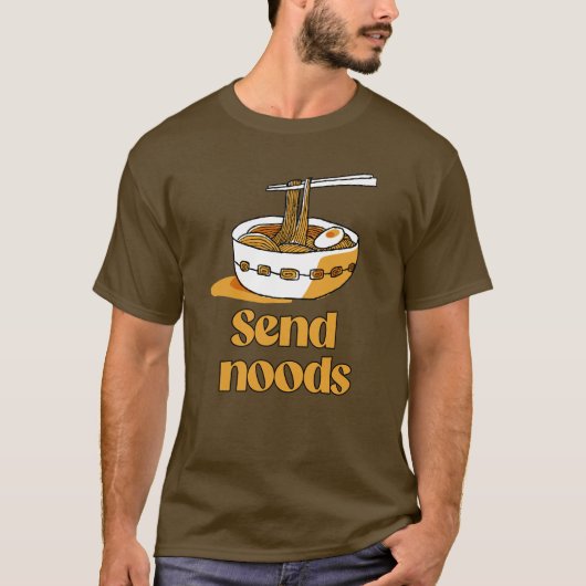ノードを送れ Tシャツ (正面)