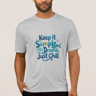 ノードラマ ただのチルフィッシュ グラフィック メンズ スポーツTシャツ Tシャツ