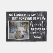 ノーバイバイザイドッグ記念 – カスタム写真 フリースブランケット (正面(横))