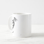 ノーバート黒いドラゴン コーヒーマグカップ (正面左)