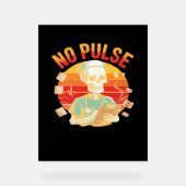 ノーパルススケルトンナースおもしろいメディカルハロウィーンPa アクリルサイン (正面)