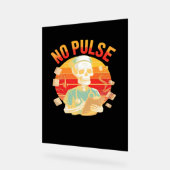 ノーパルススケルトンナースおもしろいメディカルハロウィーンPa アクリルサイン (傾斜)