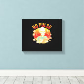 ノーパルススケルトンナースおもしろいメディカルハロウィーンPa キャンバスプリント (インサイチュ (ウッドフロア))