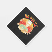 ノーパルススケルトンナースおもしろいメディカルハロウィーンPa スタンダードランチョンナプキン (角)