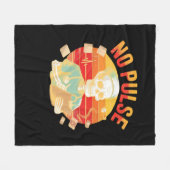 ノーパルススケルトンナースおもしろいメディカルハロウィーンPa フリースブランケット (正面(横))