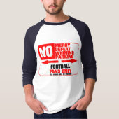 ノーパーキングのフットボールの印 Tシャツ (正面)