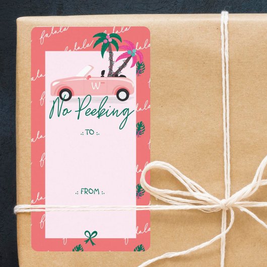 ノーピーク熱帯クリスマスピンクのコンバーチブル ラベル