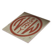 ノーフォークおよび西部の鉄道のロゴのタイル タイル (側面)