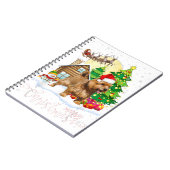 ノーフォークのテリア陽気なクリスマス犬の恋人のギフト ノートブック (左側)