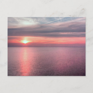 ノーフォークの夏の夕日 ポストカード