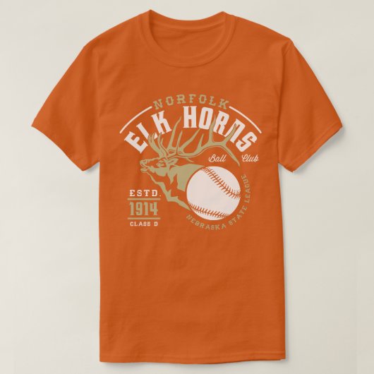 ノーフォークエルクホーン Tシャツ (デザイン正面)