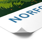 ノーフォークキャストイングランドトラベルプリント ポスター (角)