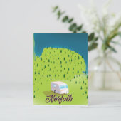 ノーフォークキャラバンの地図 ポストカード (スタンド正面)