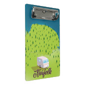 ノーフォークキャラバンマップノートブック ミニクリップボード (アングル)