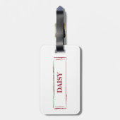 ノーフォークテリアおもしろいー・クリスマスドッグと木 ラゲッジタグ (裏面縦)