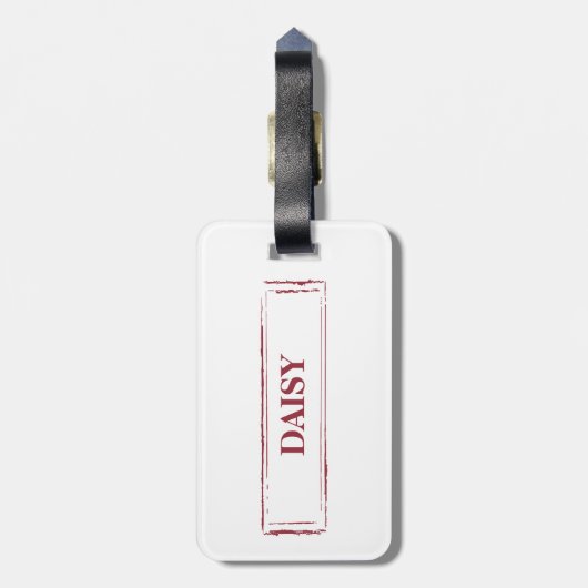 ノーフォークテリアおもしろいー・クリスマスドッグと木 ラゲッジタグ (裏面縦)