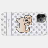 ノーフォークテリアのキャラクター犬と名前 Case-Mate iPhoneケース (裏面(横))