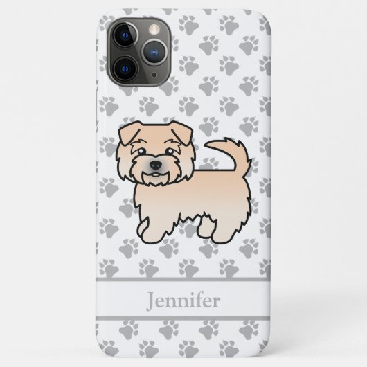 ノーフォークテリアのキャラクター犬と名前 Case-Mate iPhoneケース (裏面)