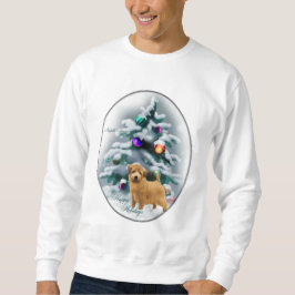 ノーフォークテリアのクリスマスプレゼント スウェットシャツ