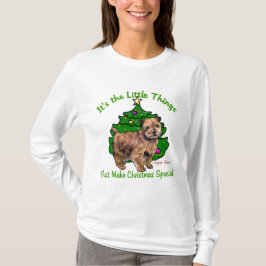ノーフォークテリアのクリスマスプレゼント Tシャツ