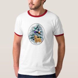 ノーフォークテリアのクリスマスプレゼント Tシャツ