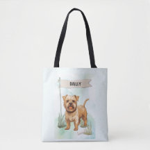 ノーフォークテリアの水彩画のオーダーメイド犬グッズ