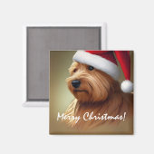 ノーフォークテリアクリスマスマグネット マグネット (正面/裏面)