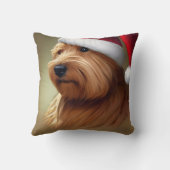 ノーフォークテリアクリスマス クッション (裏面)