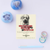 ノーフォークテリアトレンディードッグ歩くフライヤー チラシ (シングル)