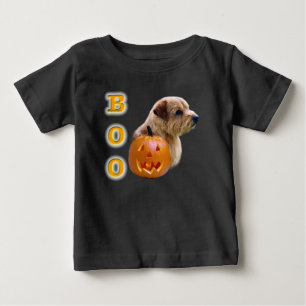 ノーフォークテリアハロウィーンブー ベビーTシャツ