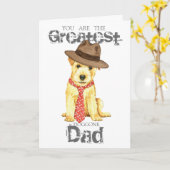 ノーフォークテリアパパ カード (黄色い花)