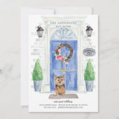 ノーフォークテリアフロントドア移動アナウンス 招待状 (正面)