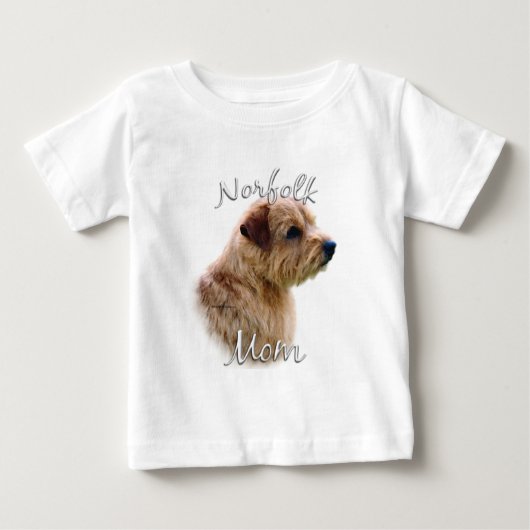 ノーフォークテリアママ2 ベビーTシャツ (正面)