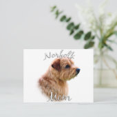 ノーフォークテリアママ2 ポストカード (スタンド正面)