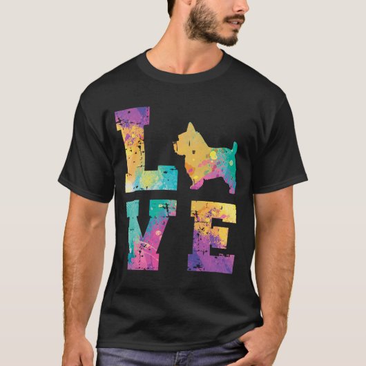 ノーフォークテリアラブ Tシャツ (正面)