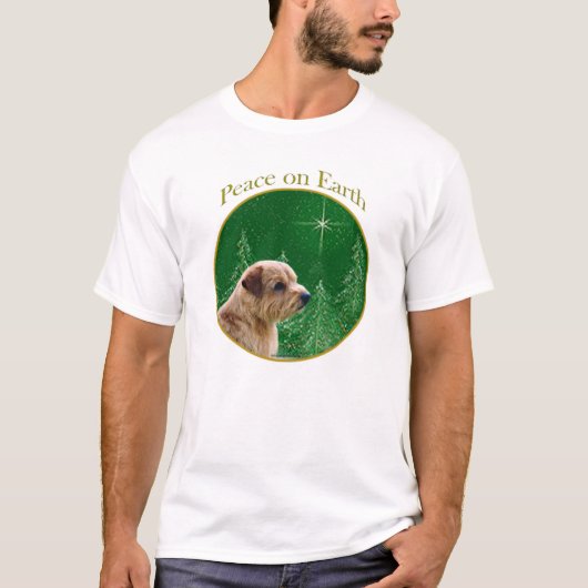 ノーフォークテリア平和 Tシャツ (正面)