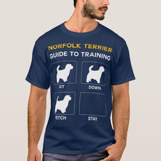 ノーフォークテリア犬服従犬の訓練 Tシャツ (正面)