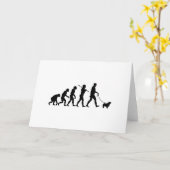 ノーフォークテリア カード (黄色い花)