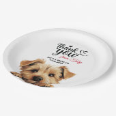 ノーフォークテリア ペーパープレート (アングル)