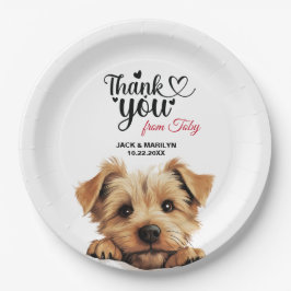 ノーフォークテリア ペーパープレート