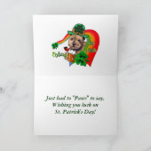 ノーフォークテリアSt patricks カード (内部)