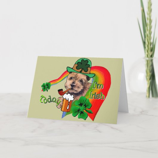 ノーフォークテリアSt patricks カード (正面)