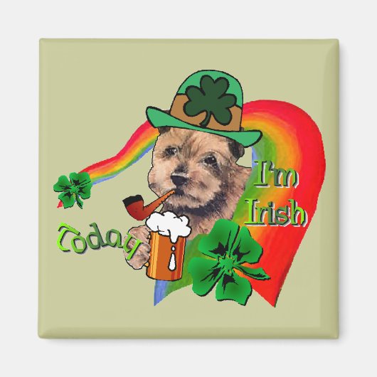 ノーフォークテリアSt patricks マグネット (正面)